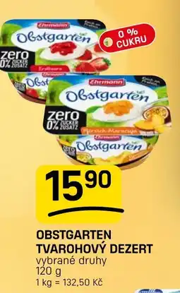 Flop Obstgarten tvaroňový dezert nabídka