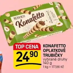 Flop Roshen konafetto oplatkové trubičky nabídka