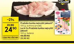 Tesco Pražská šunka nejvyšší jakosti nabídka