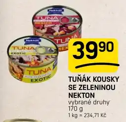 Flop Nekton tuňák kousky se zeleninou nabídka