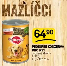 Flop Pedigree konzerva pro psy vybrané druhy nabídka