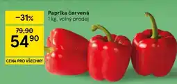 Tesco Paprika červená nabídka