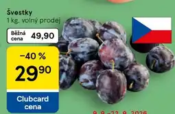 Tesco Švestky nabídka