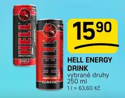 Flop Hell energy drink nabídka
