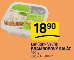 Flop Lahůdky Vavřík bramborový salát nabídka