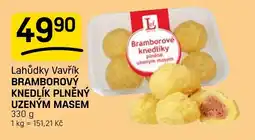 Flop Lahůdky Vavřík bramborový knedlík plněný uzeným masem nabídka