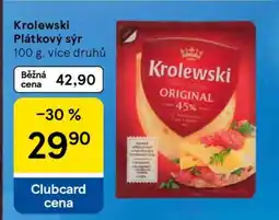 Tesco Krolewski Plátkový sýr nabídka