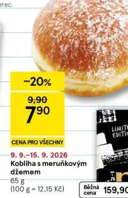 Tesco Kobliha s meruňkovým džemem nabídka