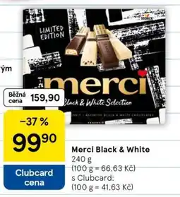 Tesco Merci Black & White nabídka