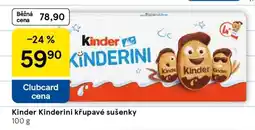Tesco Kinder Kinderini křupavé sušenky nabídka