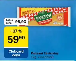 Tesco Panzani Těstoviny nabídka