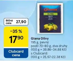 Tesco Giana olivy nabídka
