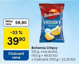 Tesco BOHEMIA CHIPSY nabídka