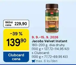 Tesco Jacobs Velvet Instant nabídka
