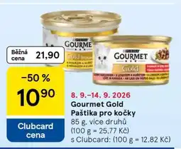 Tesco Gourmet Gold Paštika pro kočky nabídka