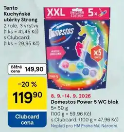 Tesco Domestos Power 5 WC blok nabídka