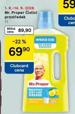 Tesco Mr. Proper ČISTICÍ PROSTŘEDEK nabídka