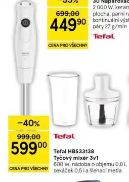 Tesco Tefal HB533138 Tyčový mixér 3v1 nabídka