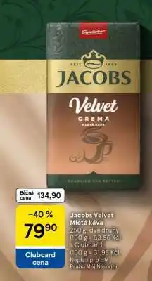 Tesco Jacobs Velvet Mletá káva nabídka