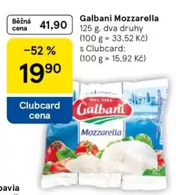 Tesco Galbani mozzarella nabídka