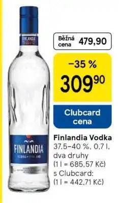 Tesco Finlandia Vodka nabídka