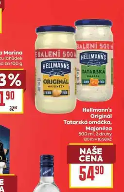 Billa Hellmann's Originál Tatarská omáčka, Majonéza nabídka