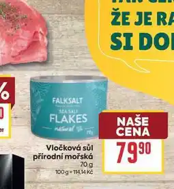 Billa Vločková sůl přírodní mořská nabídka