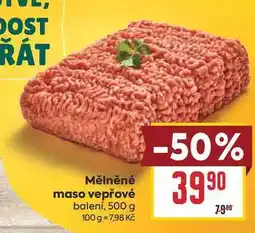 Billa Mělněné maso vepřové balení nabídka