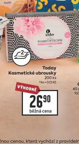 Billa Today Kosmetické ubrousky 200 ks nabídka