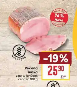 Billa Pečená šunka z pultu lahůdek cena za nabídka