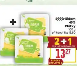 Billa Sýýýr Eidam 45% Plátky nabídka