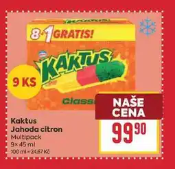 Billa Kaktus Jahoda citron Multipack nabídka