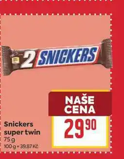 Billa Snickers super twin nabídka