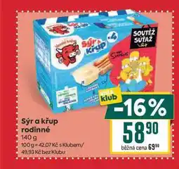 Billa Sýr a křup rodinné nabídka