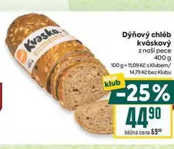 Billa Dýňový chléb kváskový z naší pece nabídka
