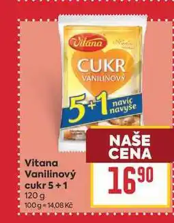 Billa Vitana Vanilinový cukr 5+1 120 g nabídka