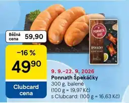 Tesco Ponnath Špekáčky nabídka