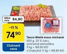 Tesco Tesco Mleté maso míchané nabídka