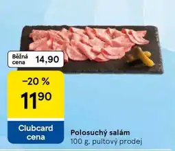 Tesco Polosuchý salám nabídka
