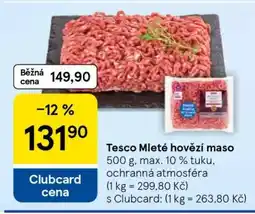 Tesco Tesco Mleté hovězí maso nabídka