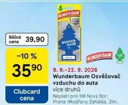 Tesco Wunderbaum Osvěžovač vzduchu do auta, více druhů nabídka