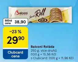 Tesco Balconi Roláda nabídka