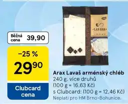 Tesco Arax Lavaš arménský chléb nabídka