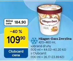 Tesco HÄAGEN DAZS Zmrzlina nabídka