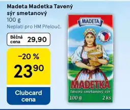Tesco Madeta Madetka Tavený sýr smetanový nabídka
