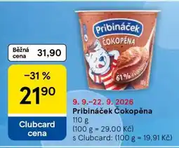 Tesco Pribináček Čokopěna nabídka