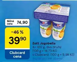Tesco ZOTT JOGOBELLA nabídka