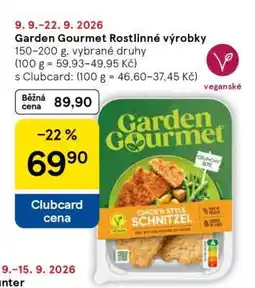 Tesco Garden Gourmet Rostlinné výrobky nabídka
