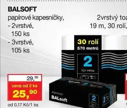 Ráj drogerie BALSOFT 105-150 ks nabídka