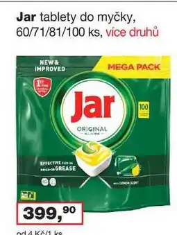 Ráj drogerie Jar 60/71/81/100 ks nabídka